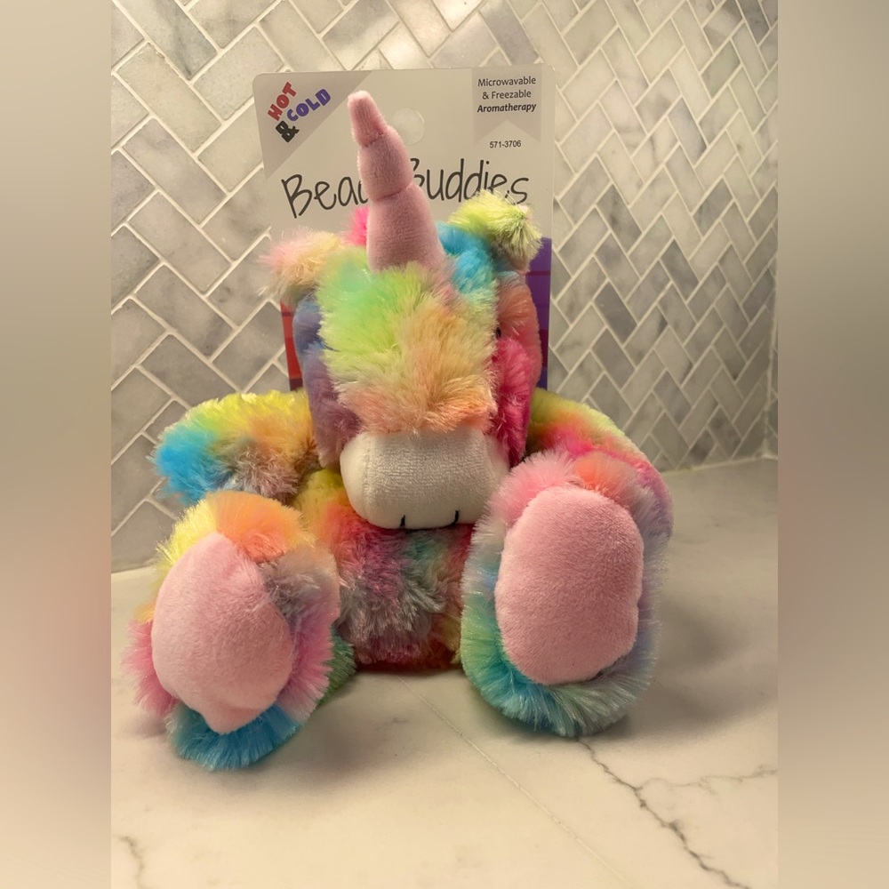 Bead buddies hot and cold microwavable and freezable aromatherapy UNICORN 🦄